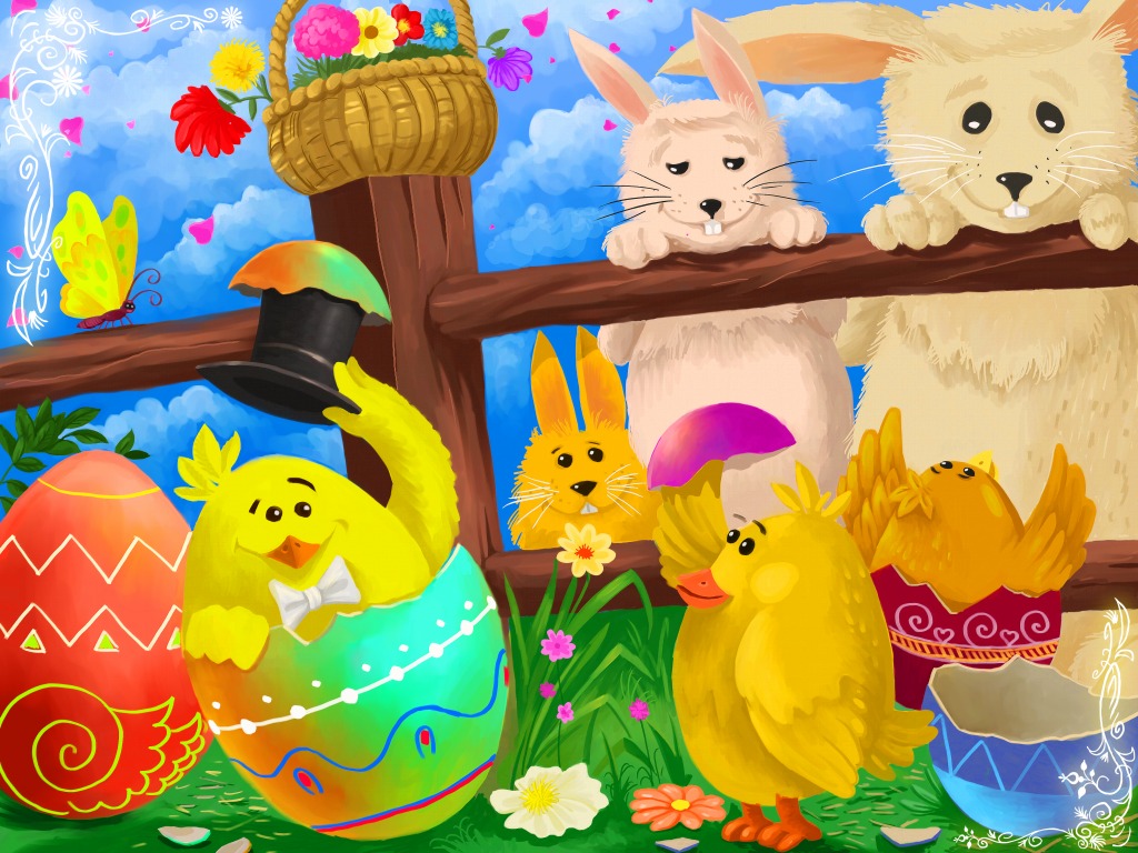 Frohe Ostern! jigsaw puzzle in Puzzle des Tages puzzles on TheJigsawPuzzles.com